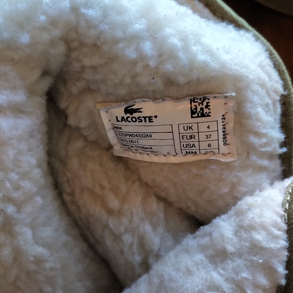 Lacoste green winter boots. - Picture 4 of 9